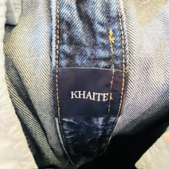 Khaite Daria High Rise Slim Straight Cotton Jeans 31 - Picture 7 of 15